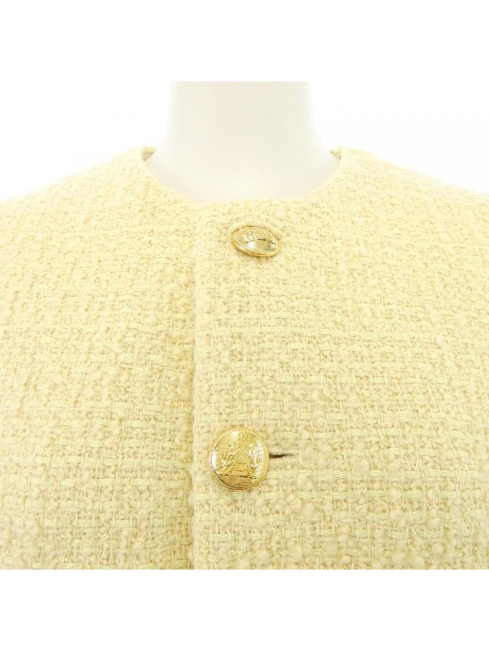 Celine Boucle Natte Collarless Jacket - Picture 5 of 6